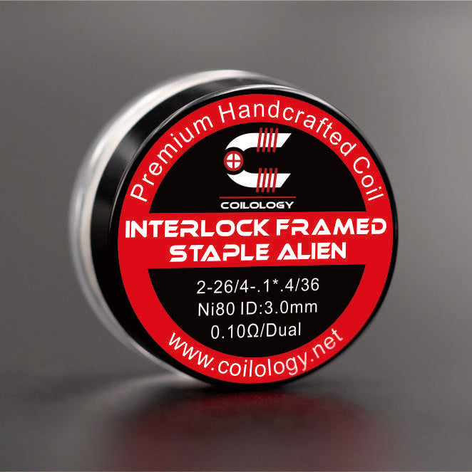 Handcrafted Interlock Framed Staple Alien