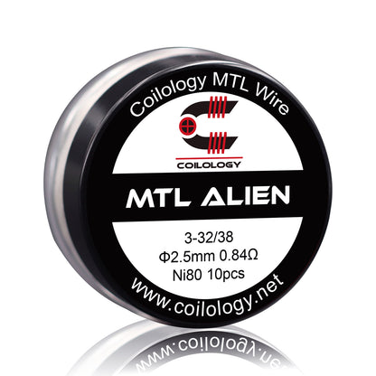 New Released MTL Alien prebuilt 10pcs/box flavored coils for mtl tank